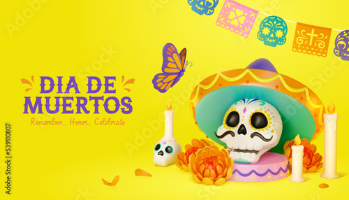 3D Day of the Dead poster