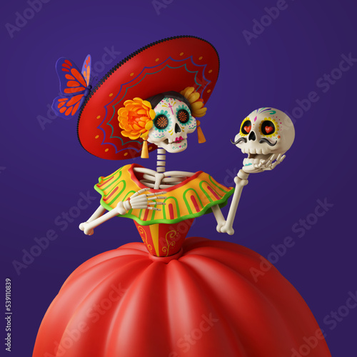 3D Catrina character design