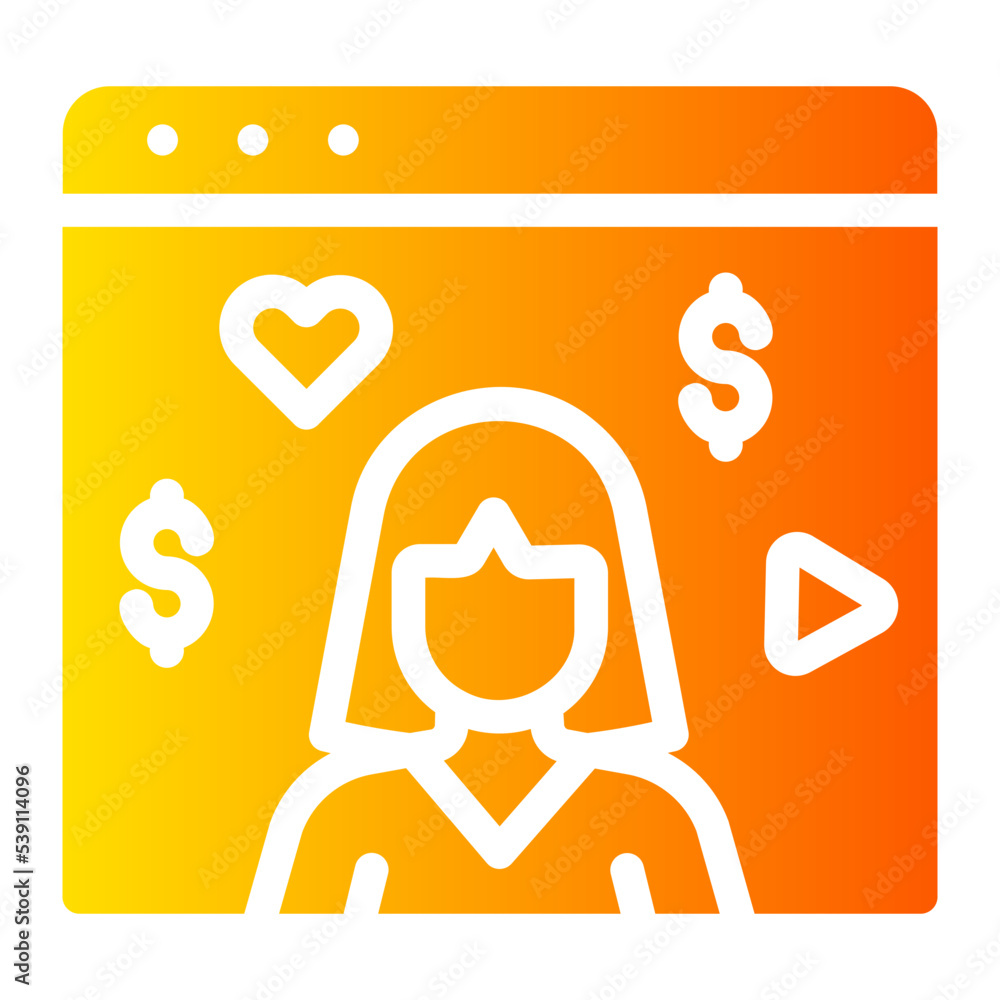 endorsment gradient icon endorsment gradient icon