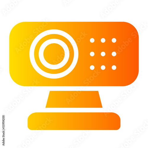 web cam gradient icon