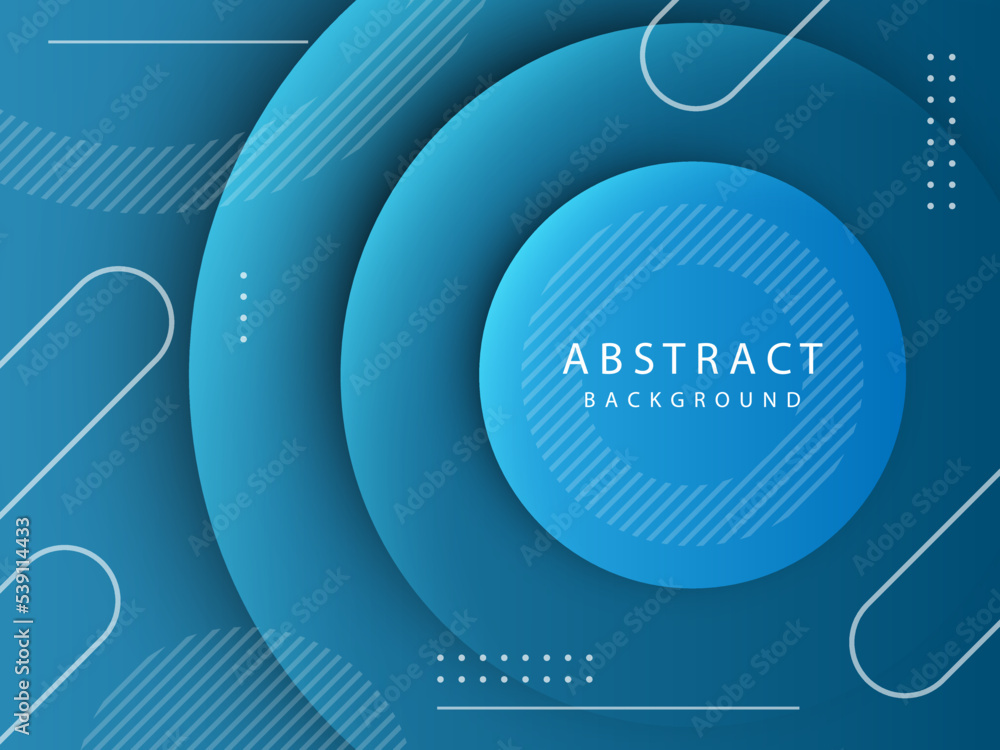 3d circle pattern abstract background with futuristic transparent lines