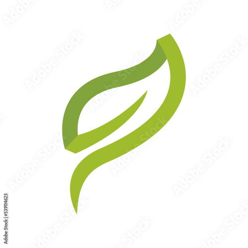 Green leaf illustration