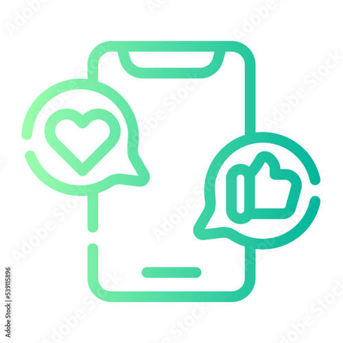reaction gradient icon