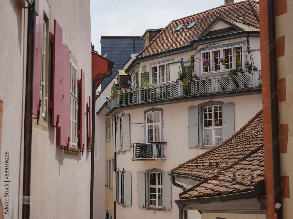 Fototapeta premium Buildings in the city centre of Basel , Switzerland