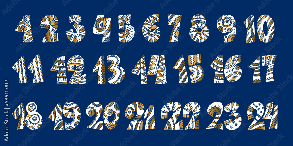 Advent Calendar Numbers Svg Free Advent Calendar Numbers Svg Free