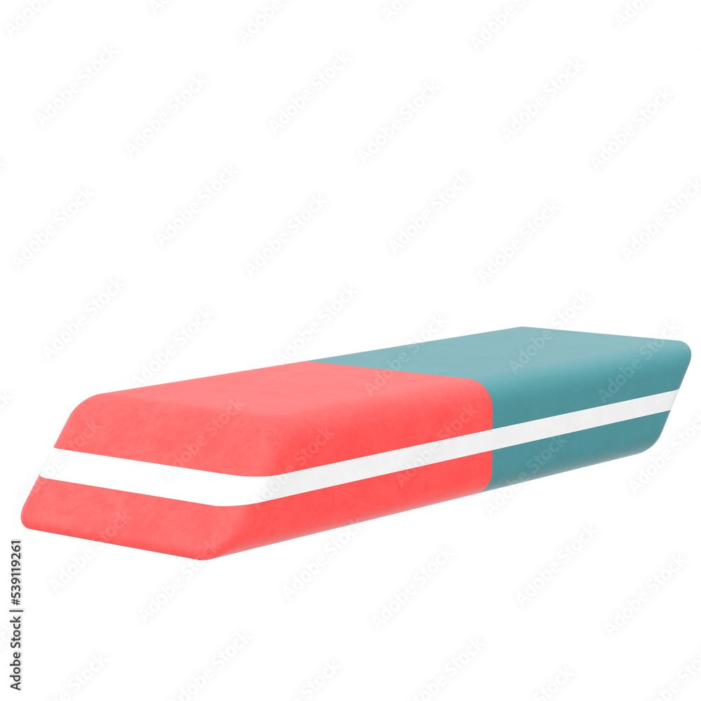 3d rendering illustration of an eraser 3d rendering illustration of an eraser