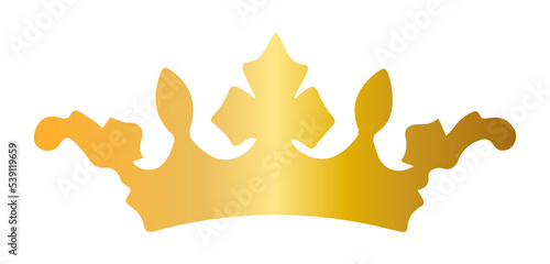 Golden crown PNG Transparent Image.