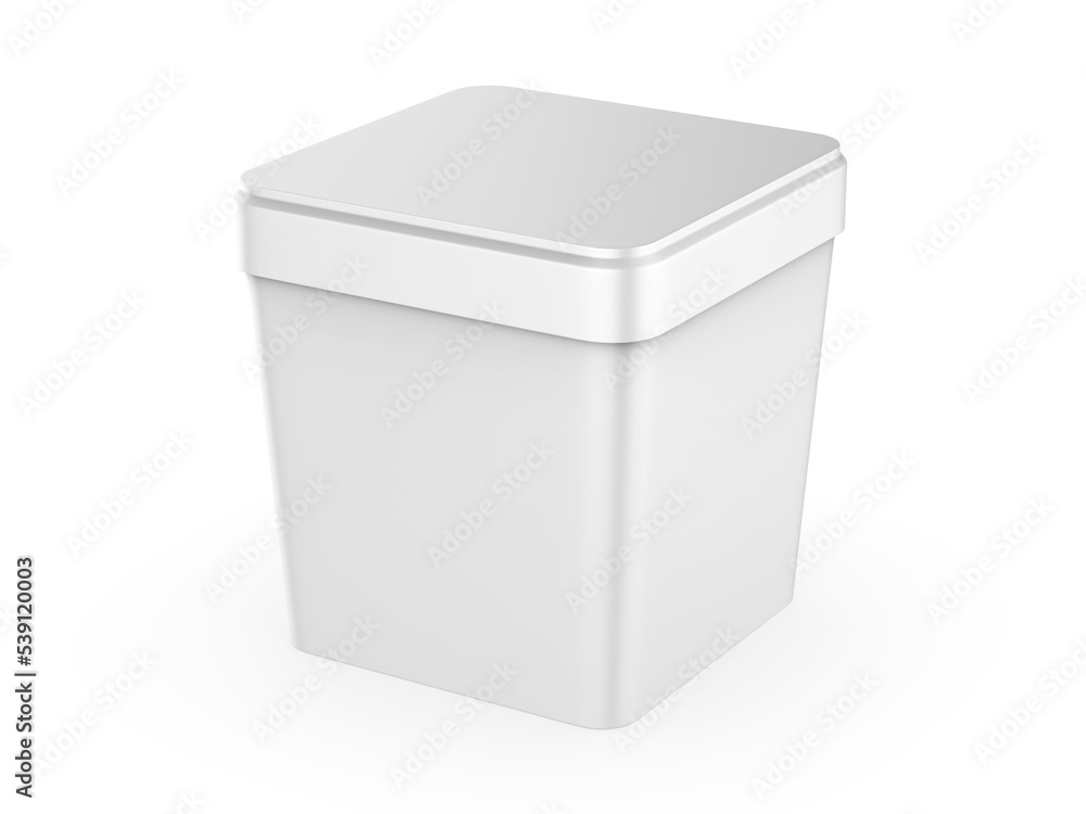 Blank Laundry Detergent Box Mockup, 3d render illustration. Blank Laundry Detergent Box Mockup, 3d render illustration.