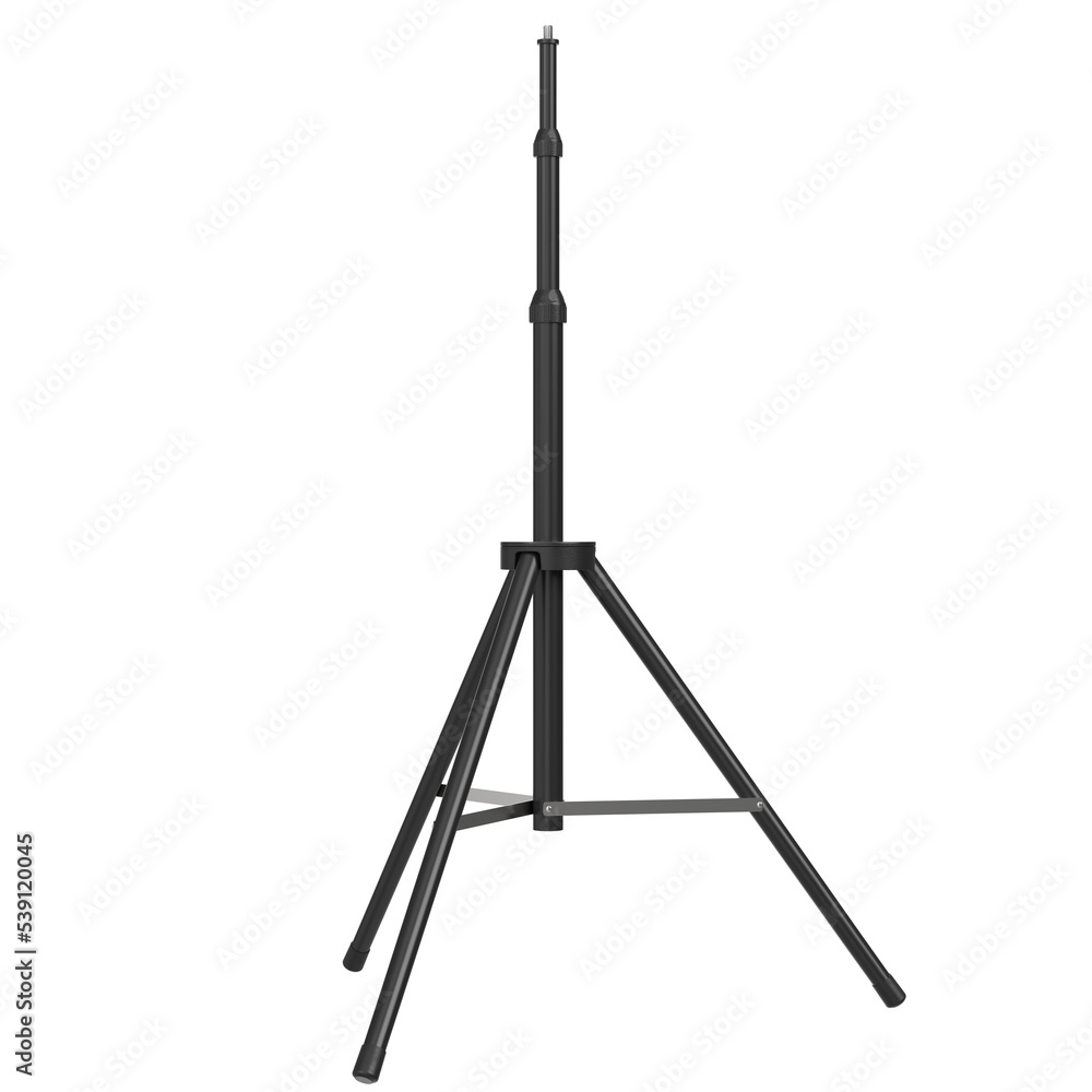 3d rendering illustration of an extendable tripod stand 3d rendering illustration of an extendable tripod stand