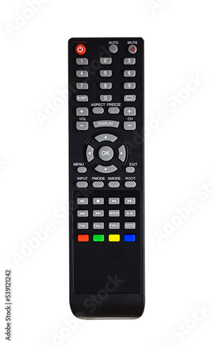 TV remote control isolated photo