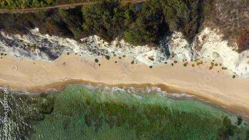 Aerial view to the white rocks near to Byala, Bulgaria
