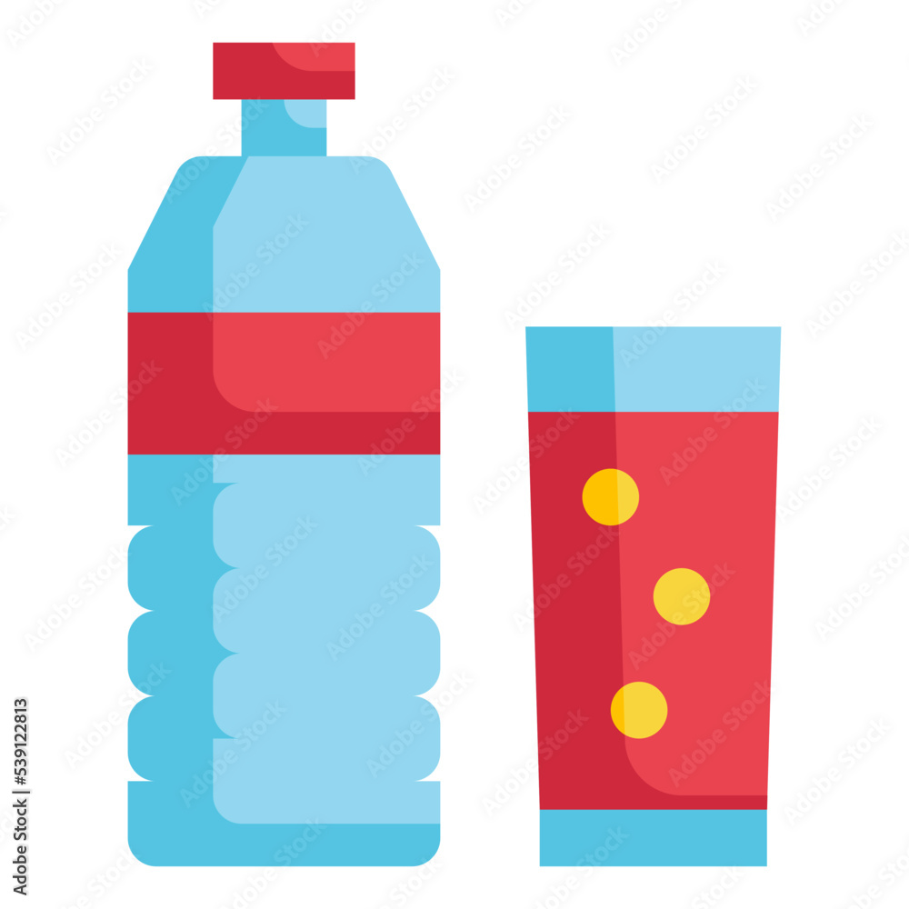sweet juice water beverage bottle flat icon sweet juice water beverage bottle flat icon