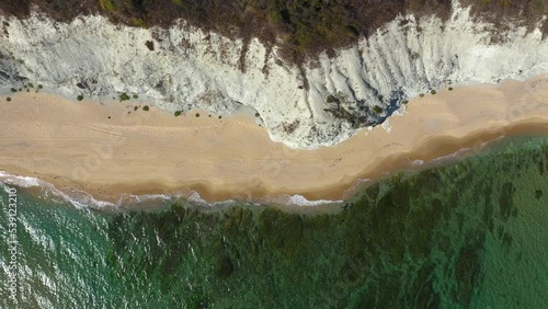Aerial view to the white rocks near to Byala, Bulgaria