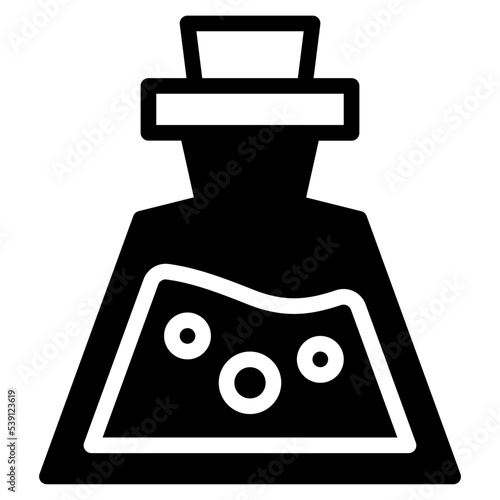 potion bottle elixir game  solid glyph icon