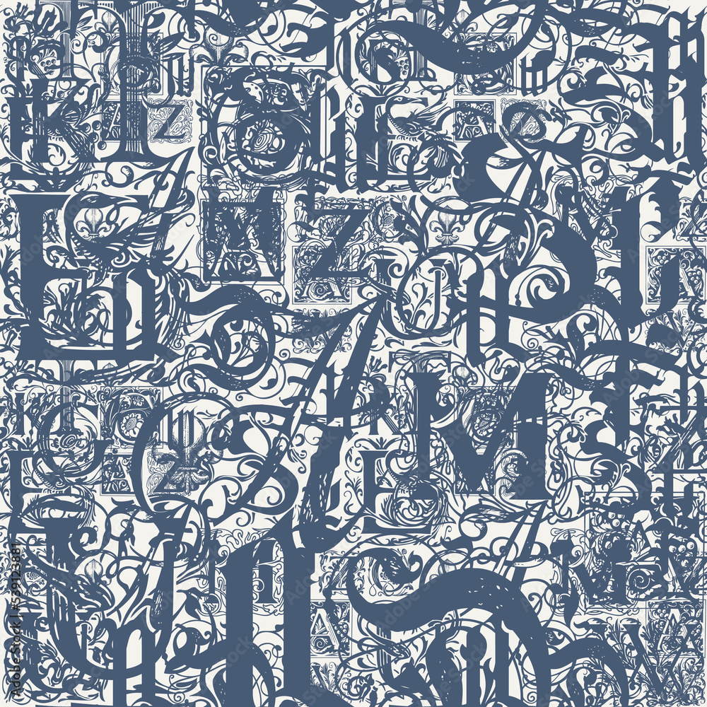 Vecteur Stock Vector seamless background pattern with hand-drawn ...