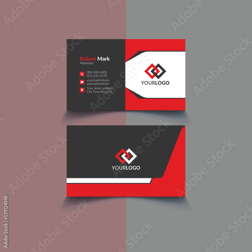 Corporate Business Card Design Template Vector
