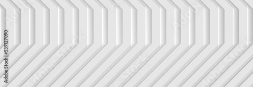 Grey paper stripes abstract technology geometric background. Vector concept banner design