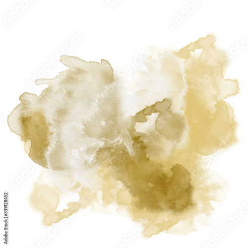 Gold Watercolor Abstract Background