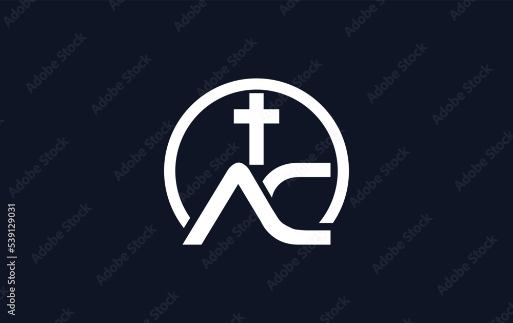 church and christian logo design. Emblem with cross and holy bible. christian sign logo and religious community sign vector letters church and christian logo design. Emblem with cross and holy bible. christian sign logo and religious community sign vector letters