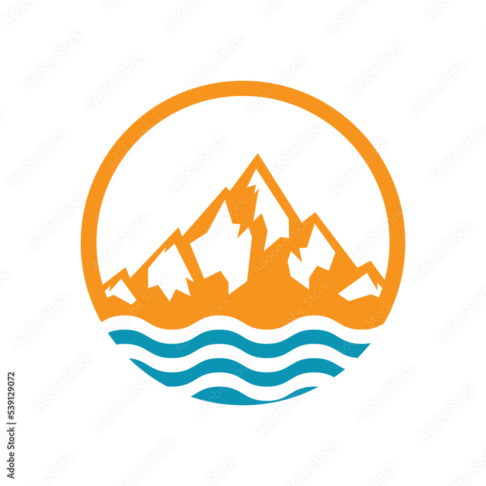 Mountain logo template vector icon Mountain logo template vector icon