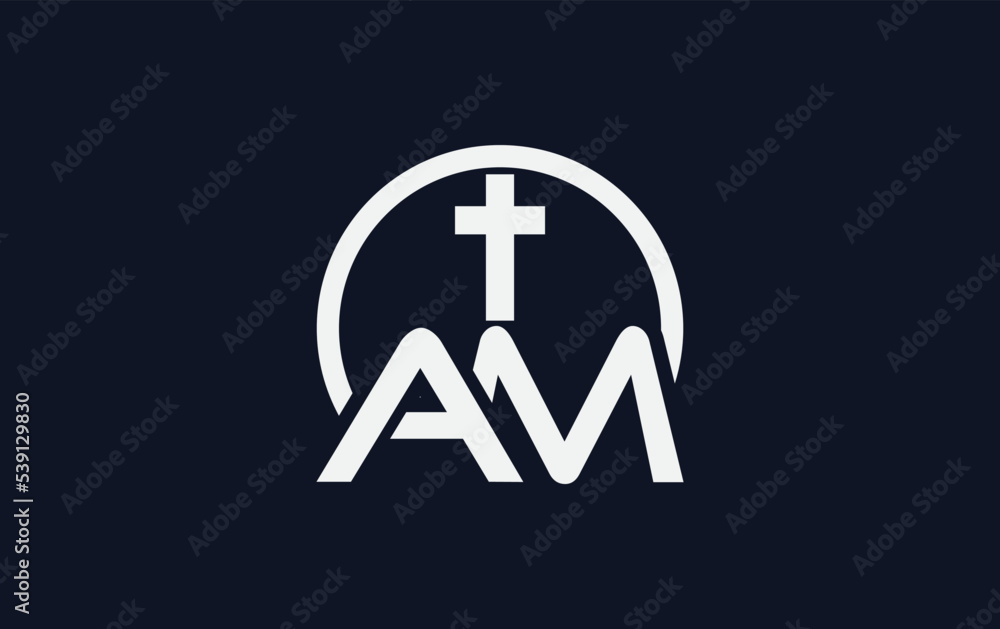 Obraz premium church and christian logo design. Emblem with cross and holy bible. christian sign logo and religious community sign vector letters