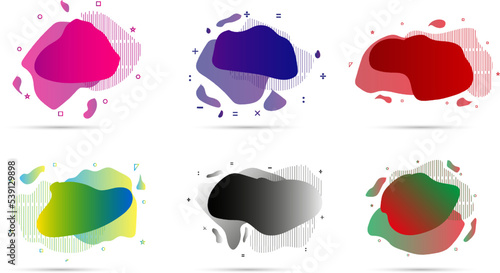 vector color amoba design choice