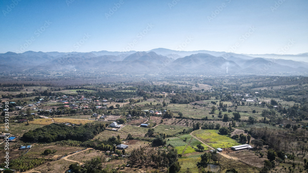 The landscape around Mae Hong Soon Loop in Northern Thailand