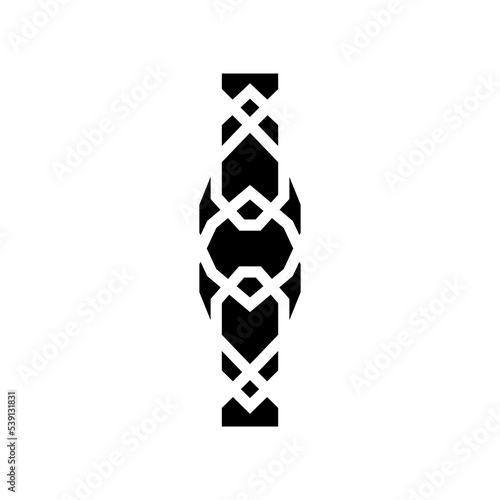 singapore chain glyph icon vector. singapore chain sign. isolated symbol illustration
