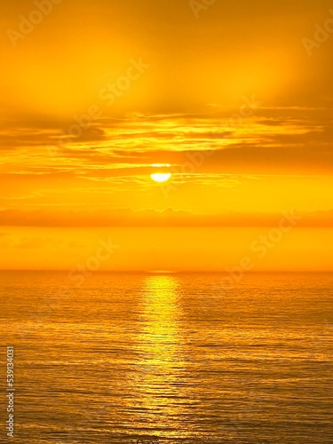 Sunset over the sea  © Laura