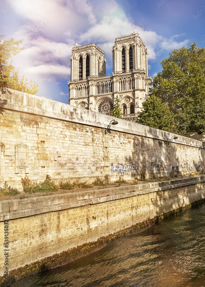 Notre-Dame Cathedral in Paris in September 2019