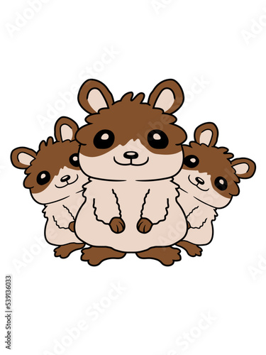 Crew Hamster Familie Kinder 