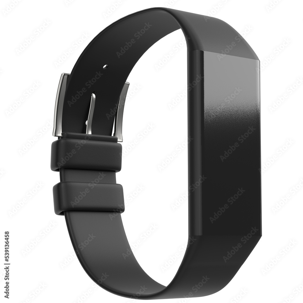 3d rendering illustration of a fitness wristband 3d rendering illustration of a fitness wristband