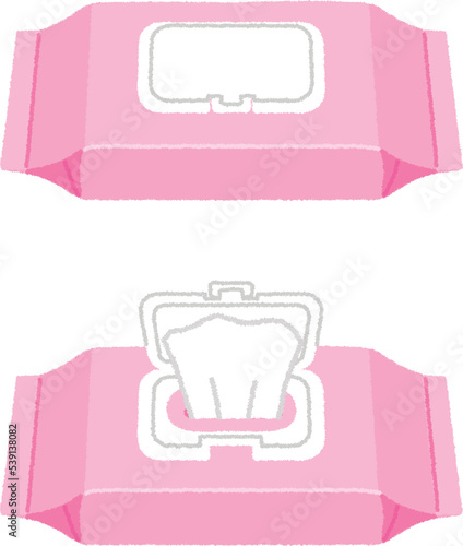 おしりふきのイラスト