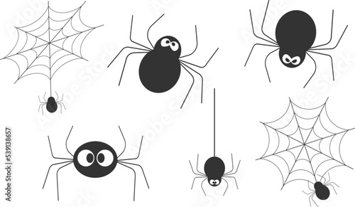 spiders and cobwebs for halloween
