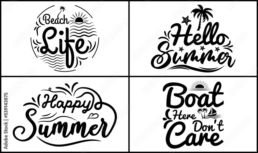 Summer SVG Crafts T-shirt Design Bundle Graphic Summer SVG Crafts T-shirt Design Bundle Graphic