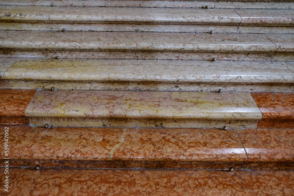 marble stairs 19th century, detail