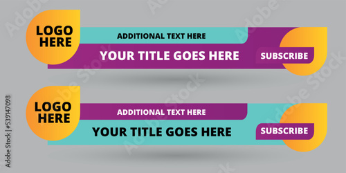 Professional Broadcast Lower third Design Template