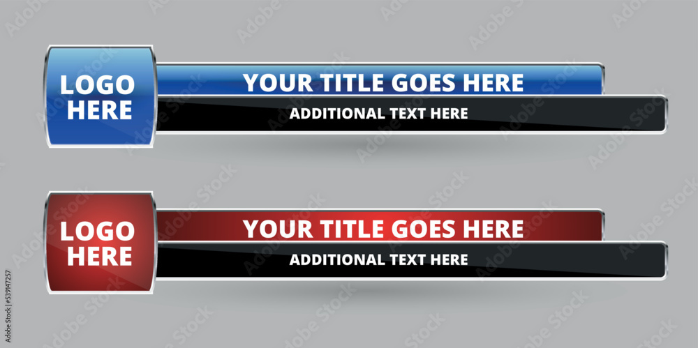 Professional Broadcast Lower third Design Template Professional Broadcast Lower third Design Template