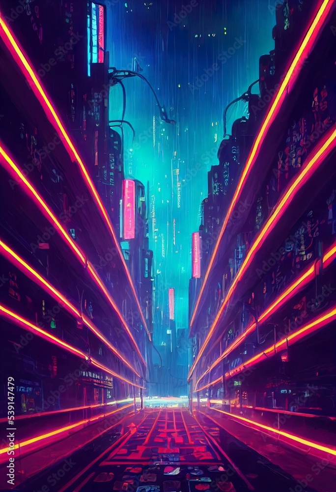 Đêm thành phố neon cyberpunk với cảnh đô thị tương lai là hình ảnh mà bạn không thể bỏ qua. Phông nền sẽ đưa bạn vào một thế giới đầy sáng tạo và đầy màu sắc. Xem tổng thể hình ảnh tuyệt đẹp này và cảm nhận độ tinh tế và sáng tạo của nó.
