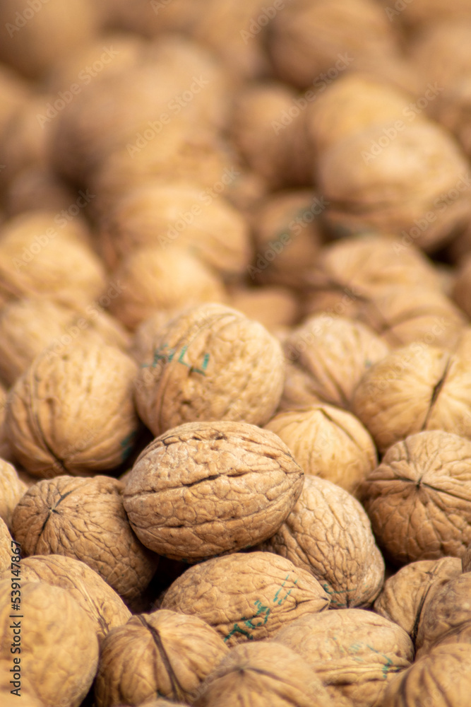 Fondo de nueces con diferentes enfoques. Fondo de nueces con diferentes enfoques.
