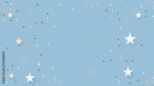 Merry Christmas card.Christmas and New Year Text on blue Xmas background with snow snowflake.Typography for Christmas and winter holiday greeting card.invitation,postcard,web,Vector Illustration EPS10