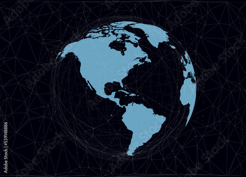 Blackout concept dark vector illustration