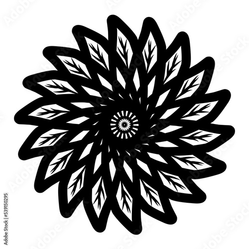 Template for laser cutting wall clock. Vector maket