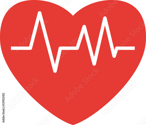 Palpitation. Life logo, vector illustration.