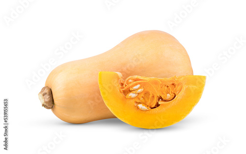 butternut squash isolated on transparent png photo