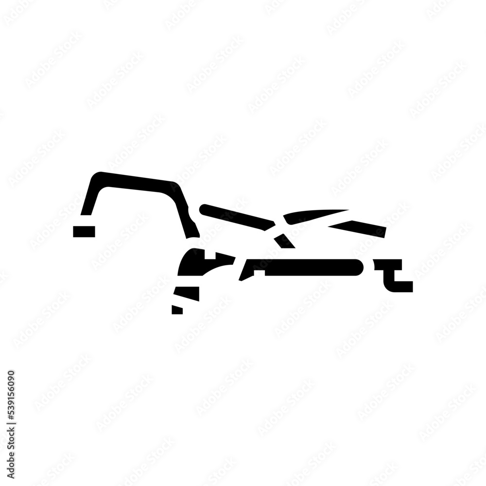 bench clamp glyph icon vector. bench clamp sign. isolated symbol illustration bench clamp glyph icon vector. bench clamp sign. isolated symbol illustration