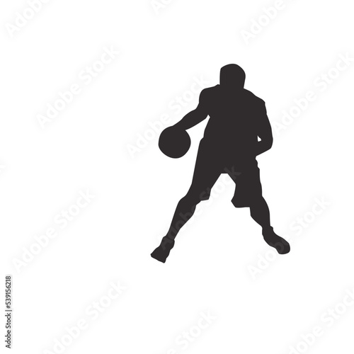 silhouette of people playing basketball