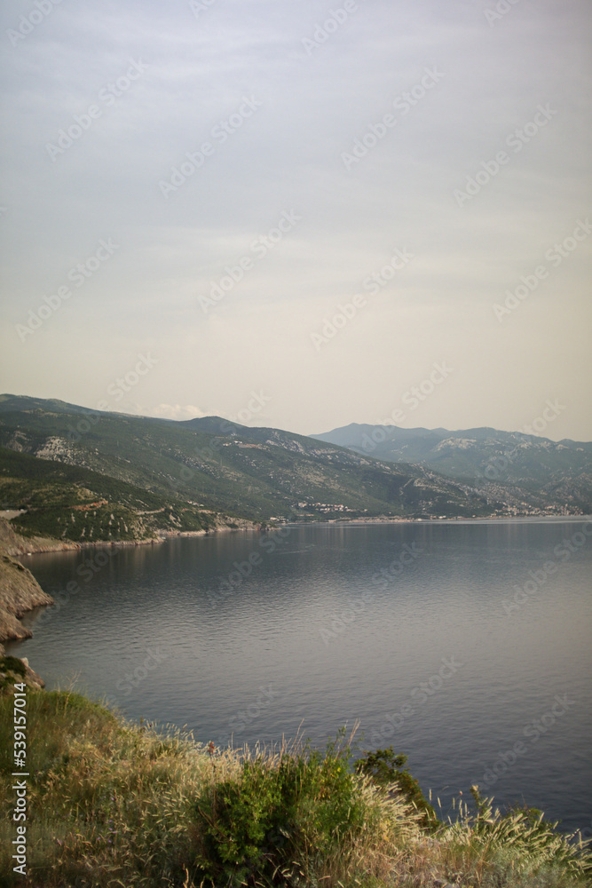 Mountains and sea, summer, Croatia Mountains and sea, summer, Croatia
