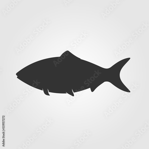 Fish icon isolated on white background