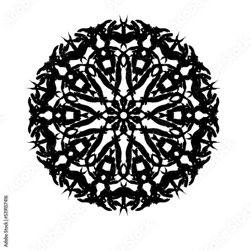 Template for laser cutting wall clock. Vector maket